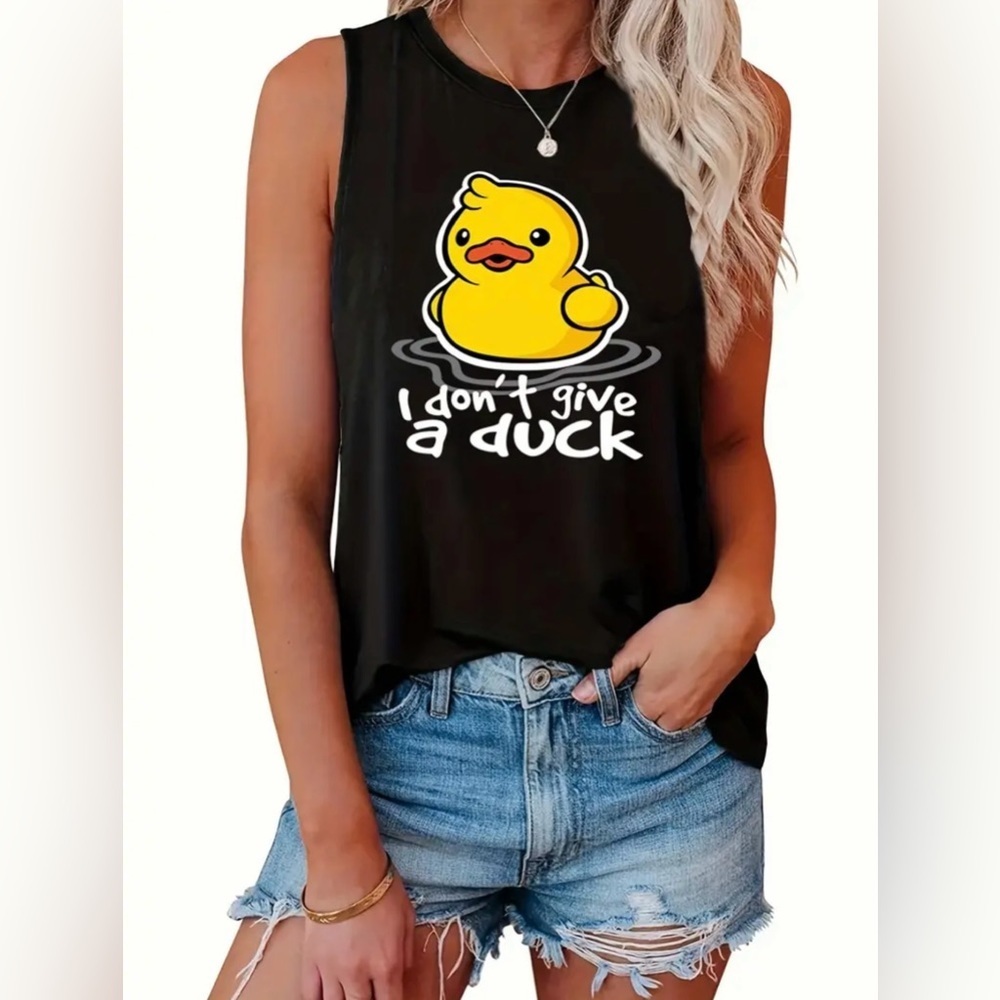 I Don’t Give A Duck Graphic Tank Top